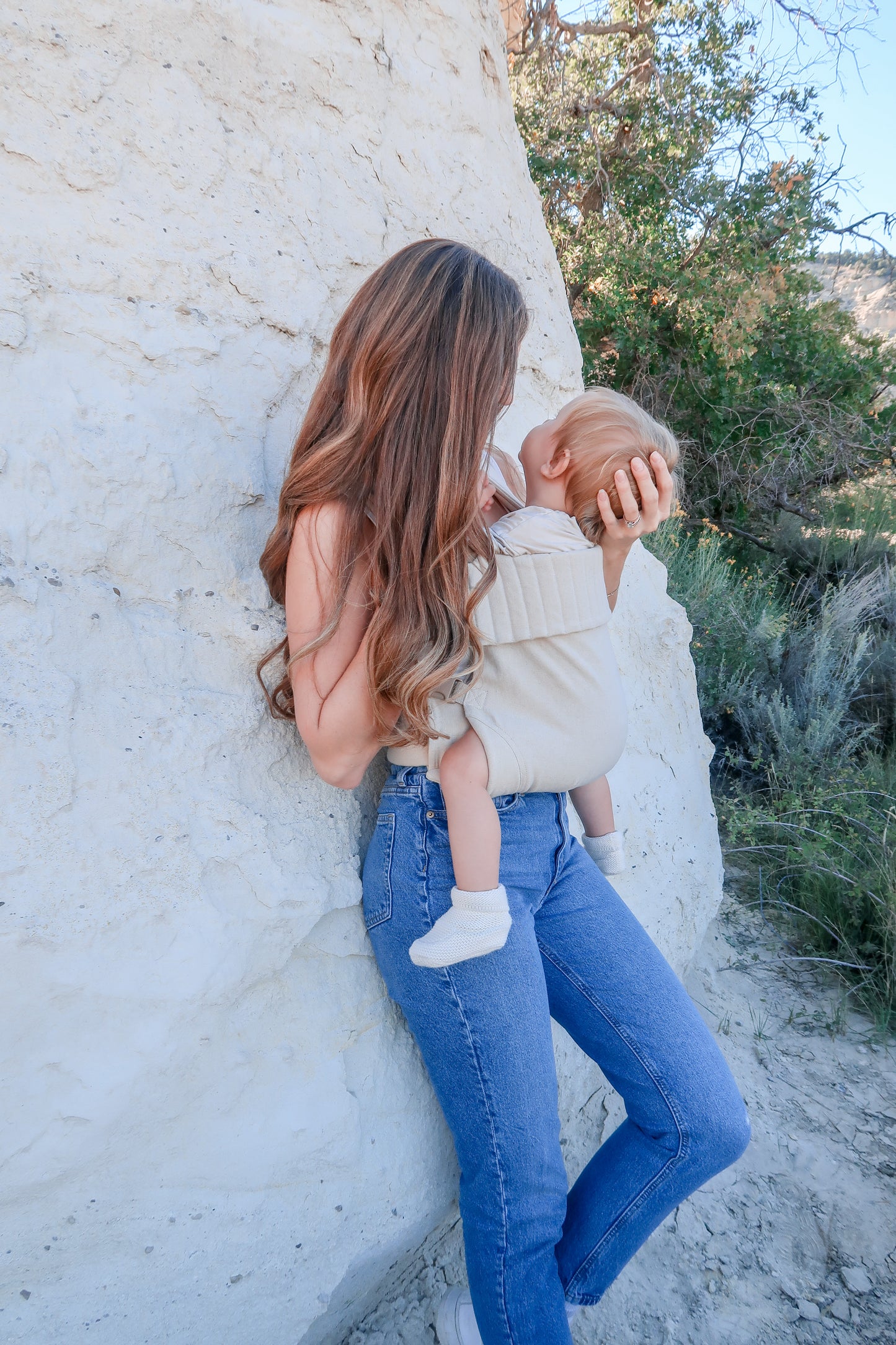 Natural Linen Angel Baby Carrier